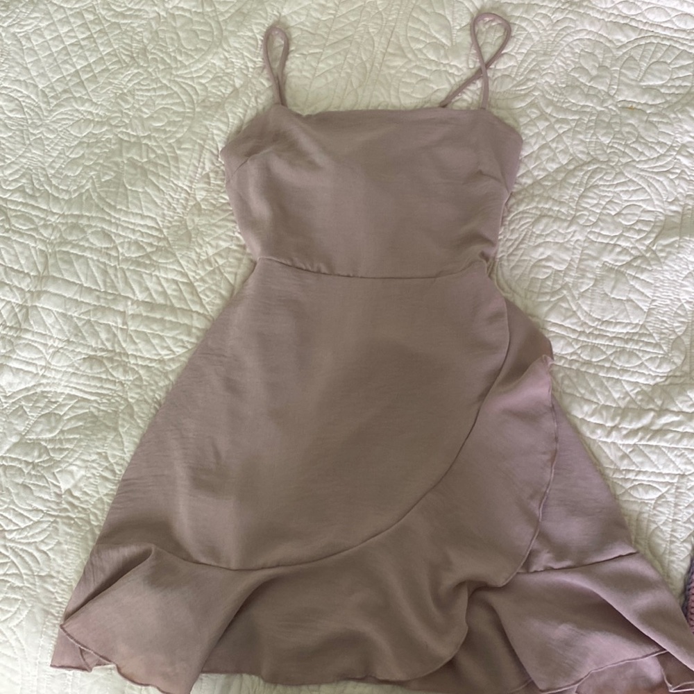 Tobi Open Back Muave Dress
